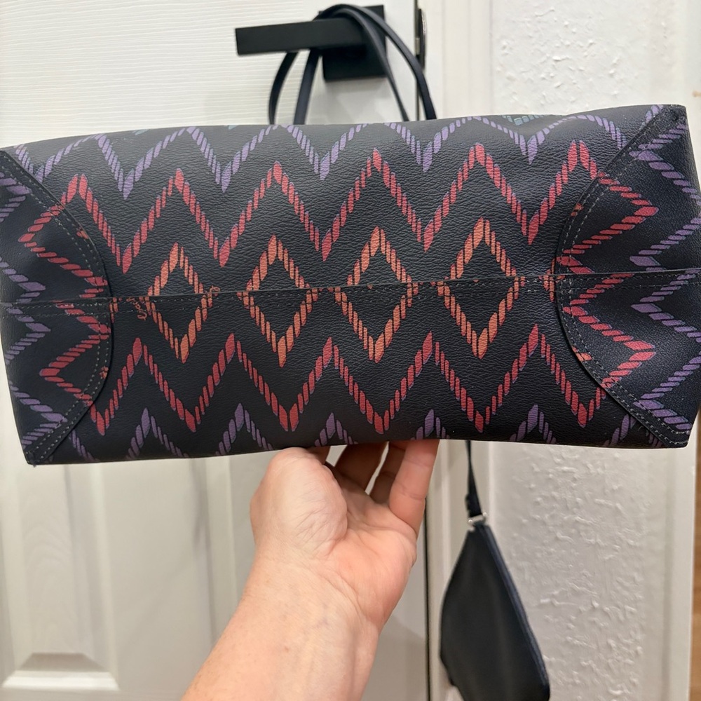 Coach Rainbow Chevron Tote Bag - Picture 5 of 16